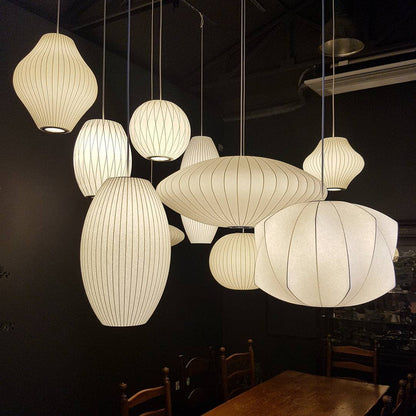 Élise Mulberry Silk Pendant Lamp