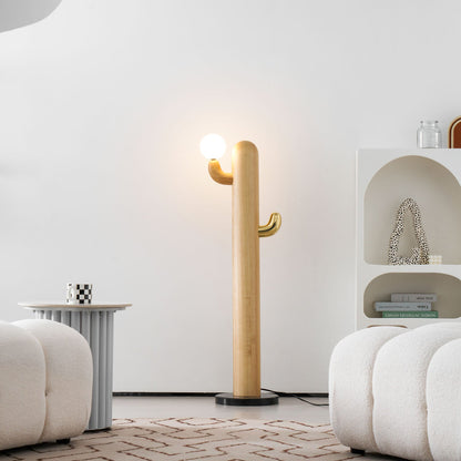 Cactus Wood Floor Lamp