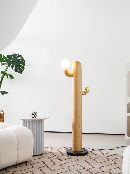 Cactus Wood Floor Lamp