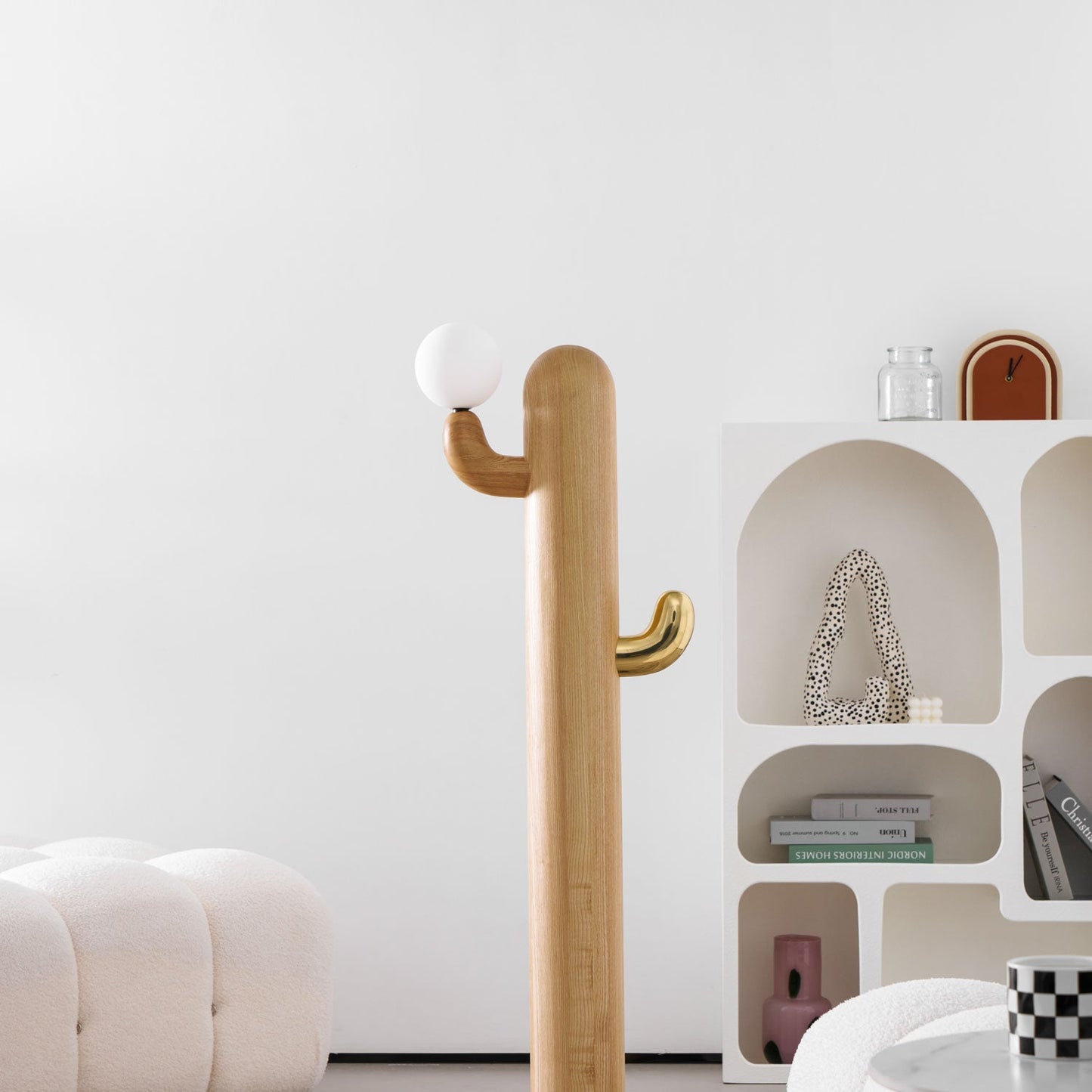 Cactus Wood Floor Lamp
