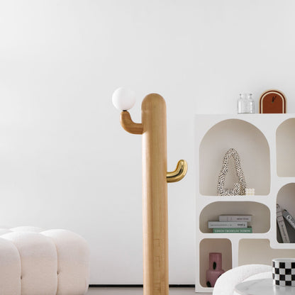 Cactus Wood Floor Lamp