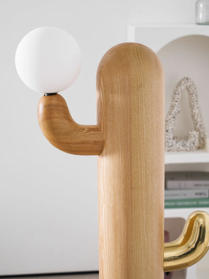Cactus Wood Floor Lamp