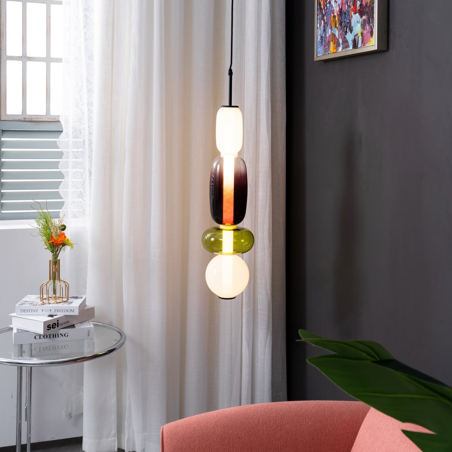 Madeleine Glass Pendant Light