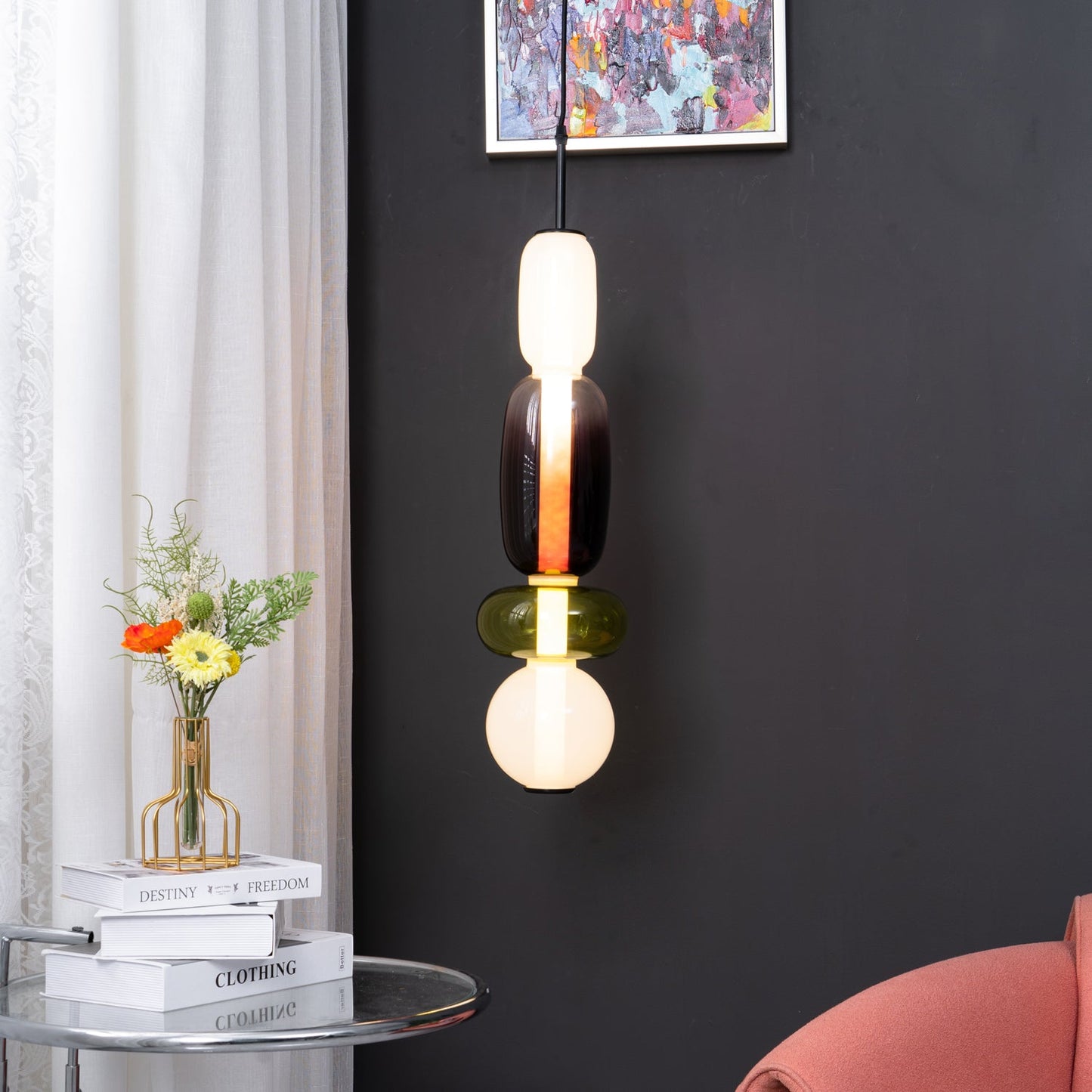 Madeleine Glass Pendant Light