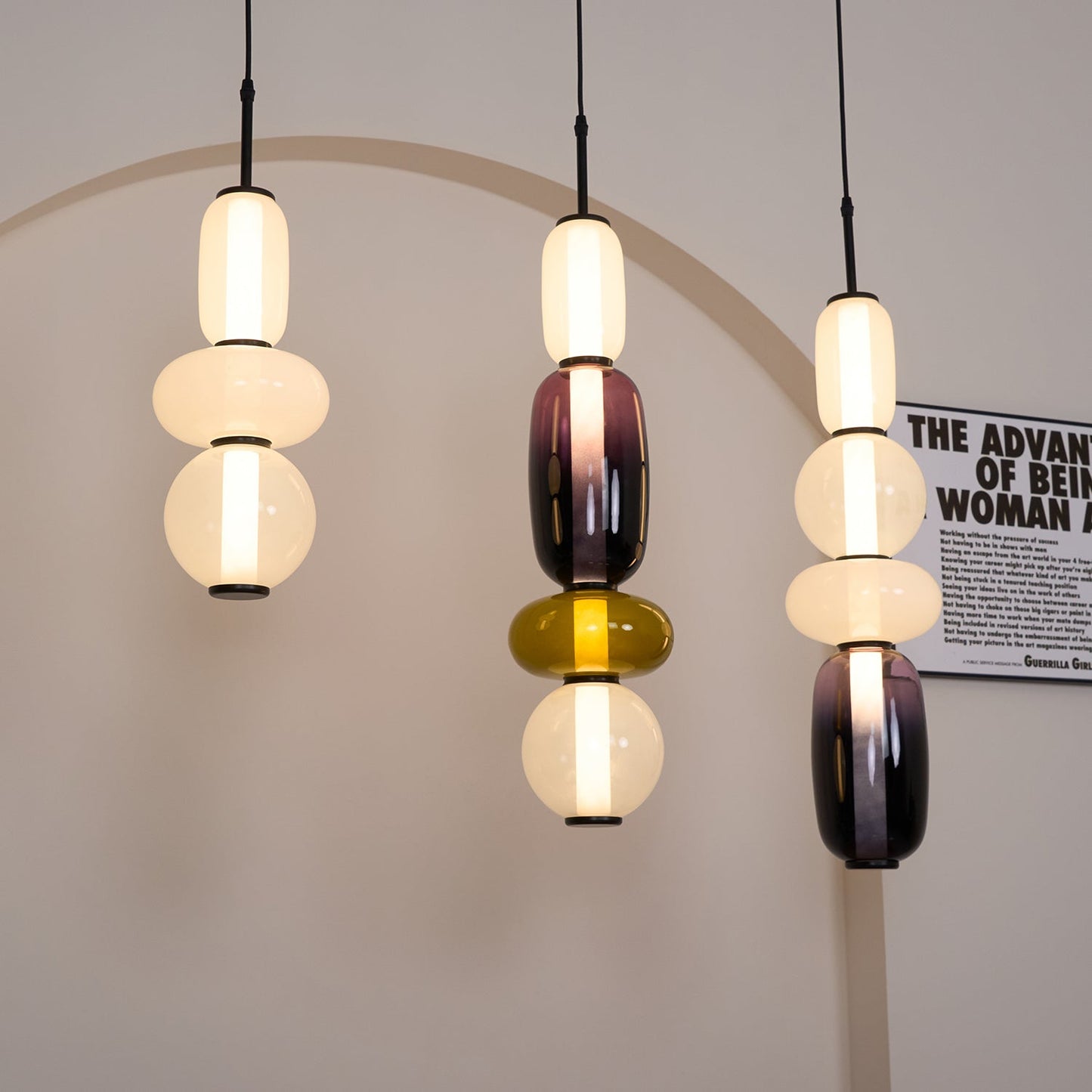 Madeleine Glass Pendant Light
