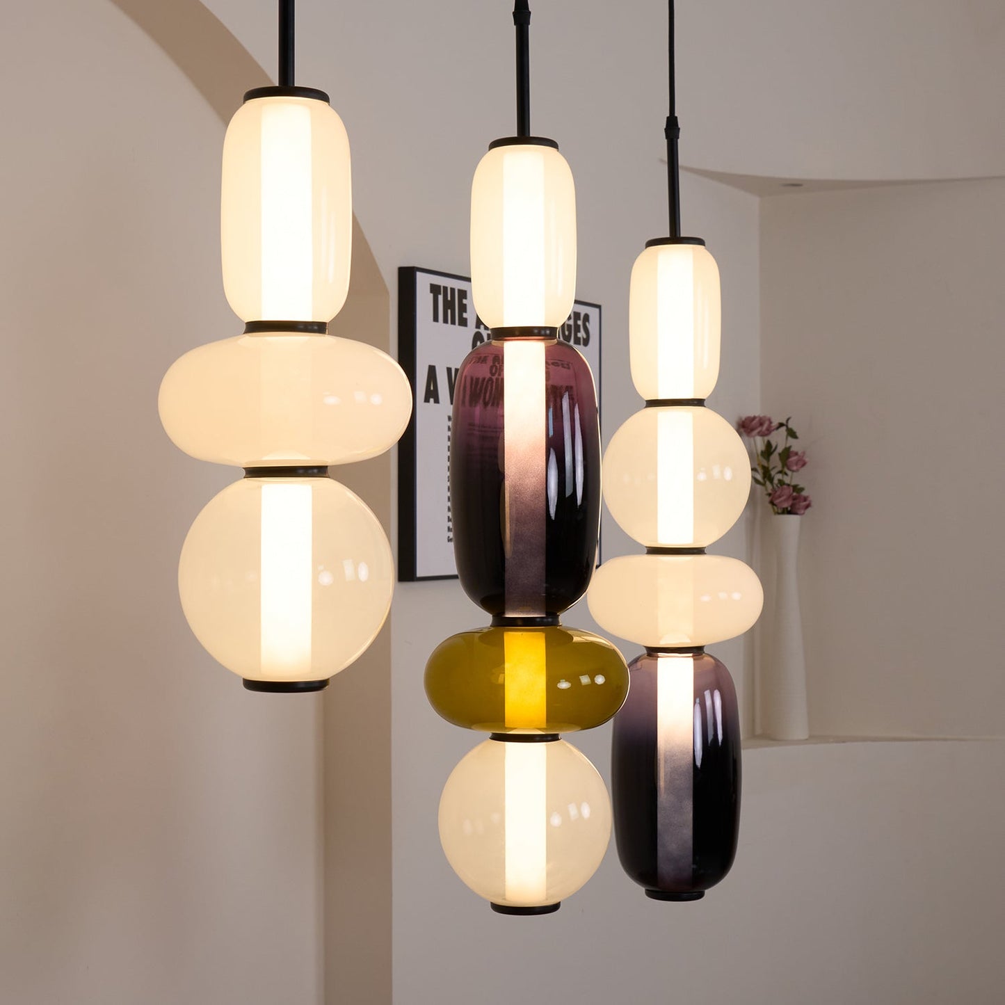 Madeleine Glass Pendant Light