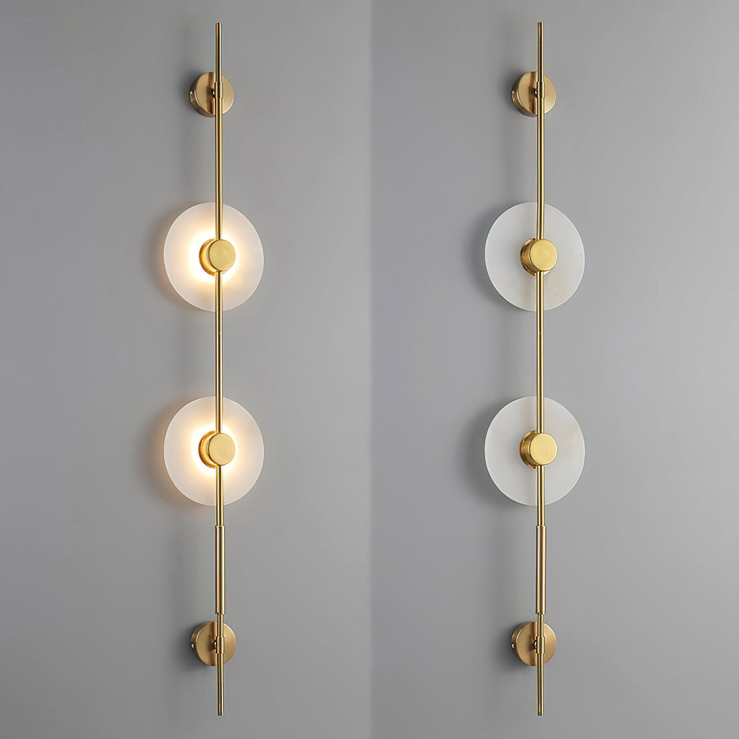 Carlyle Vertical Alabaster Wall Lamp