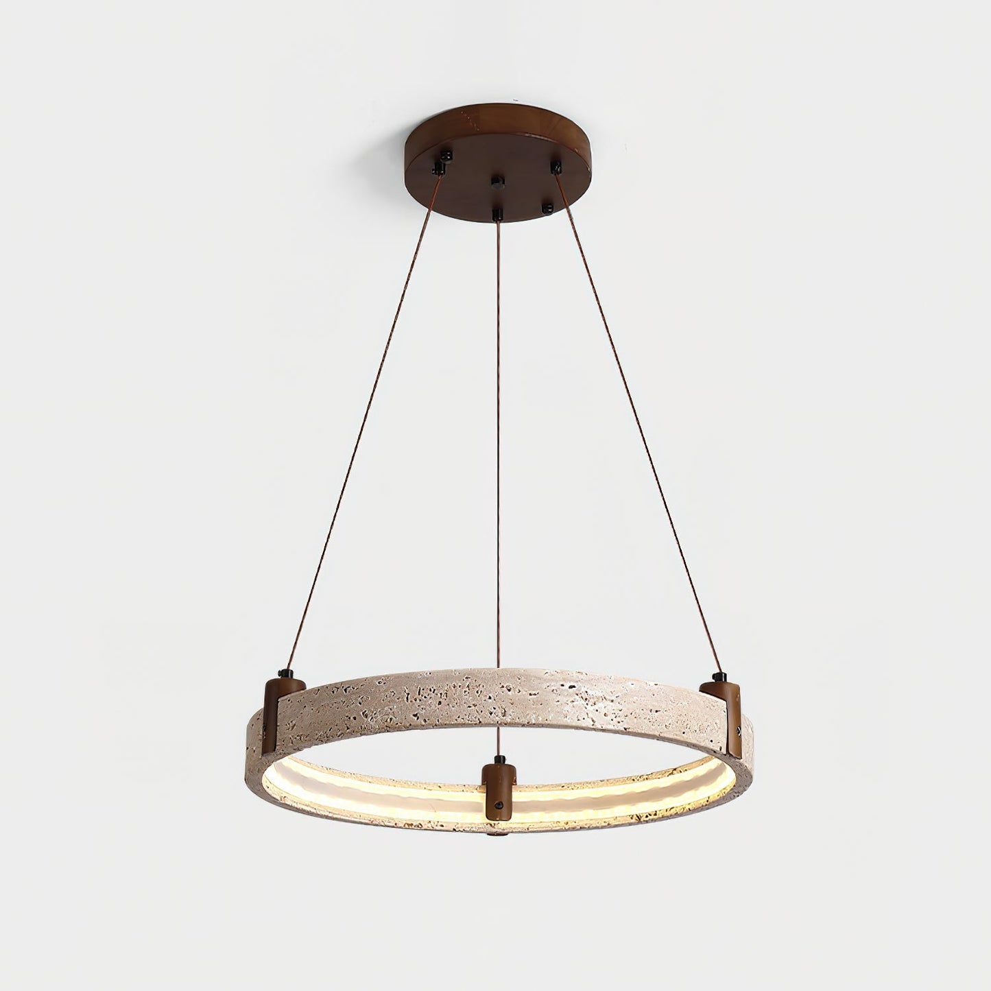 Celestial Orbit Travertine Chandelier