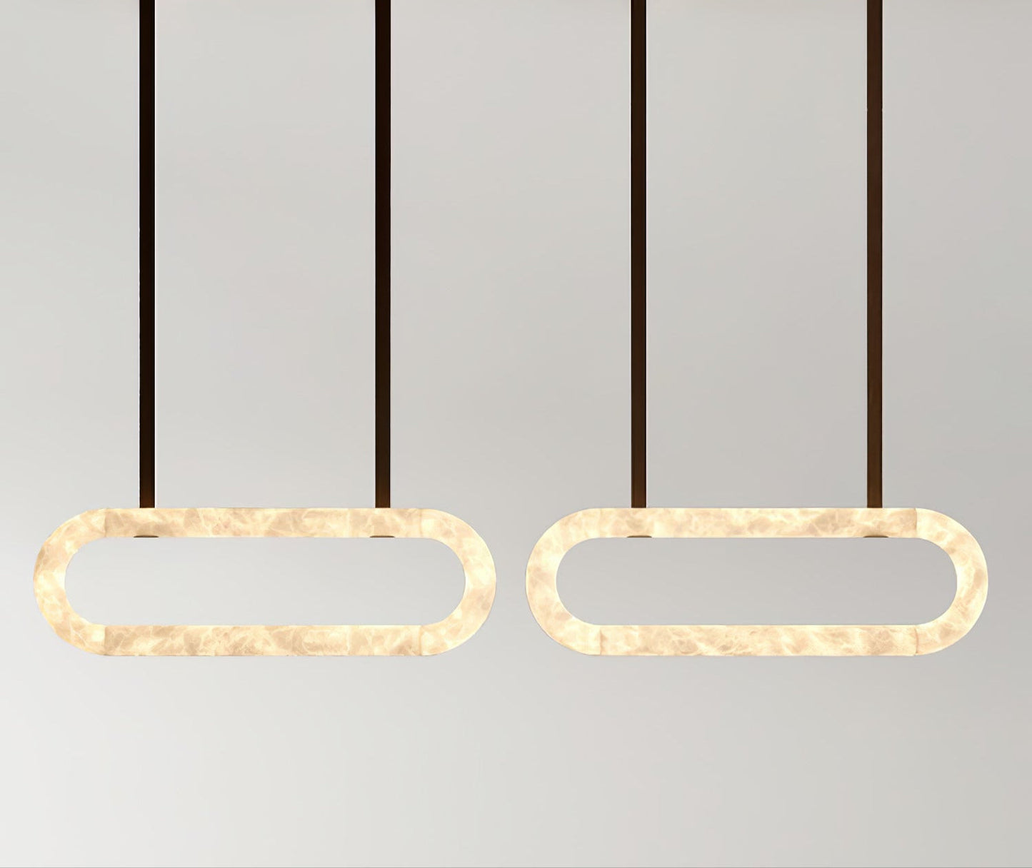 Circle Alabaster Chandelier