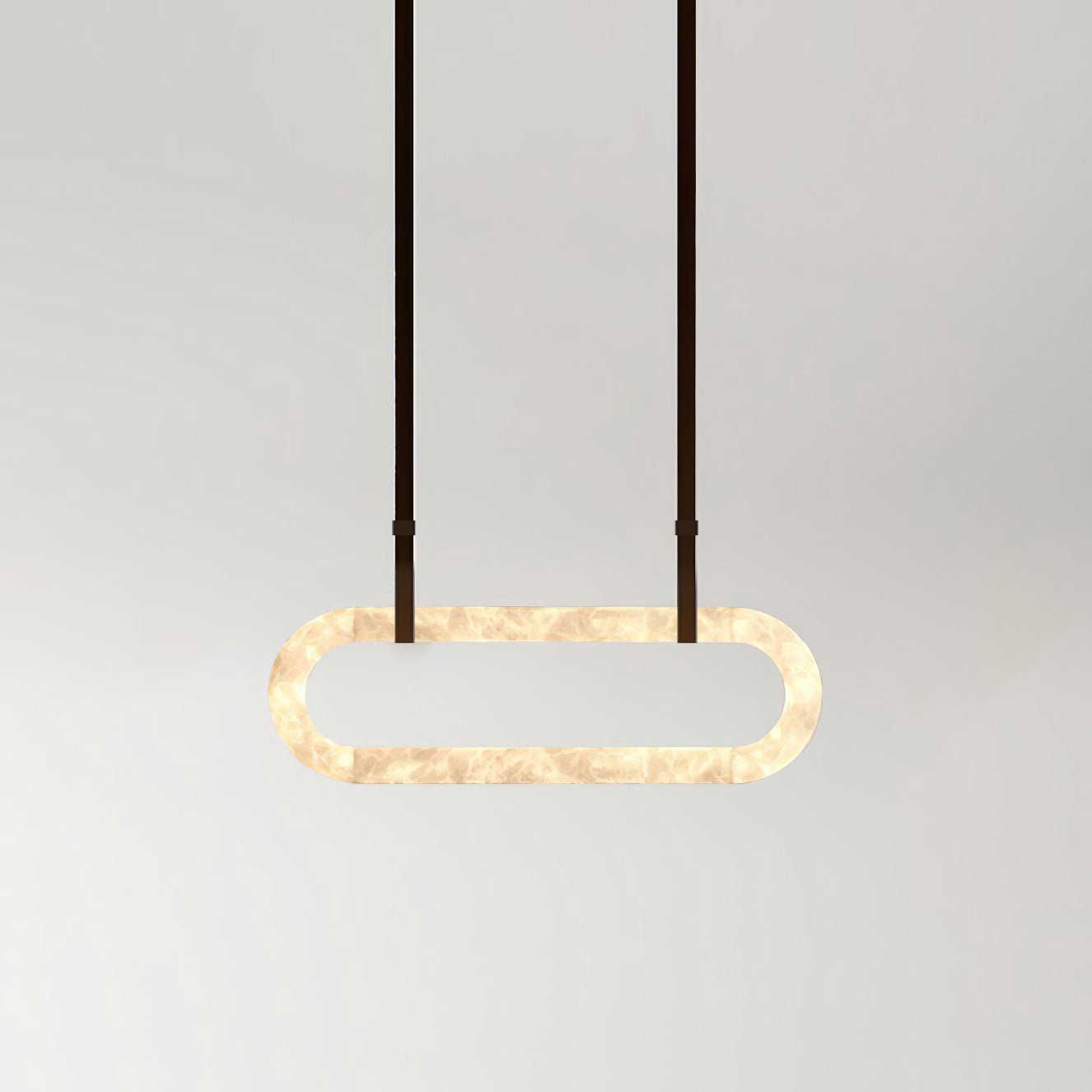 Circle Alabaster Chandelier