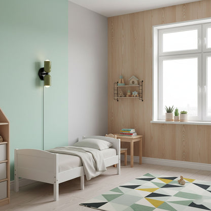 Couleur Double Plug In Wall Lamp