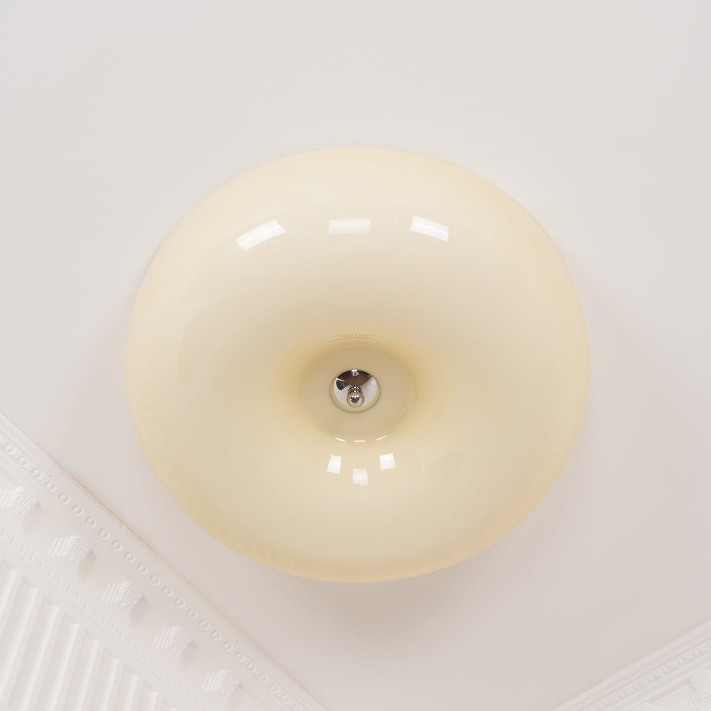 Cream Pudding Ceiling Lamp
