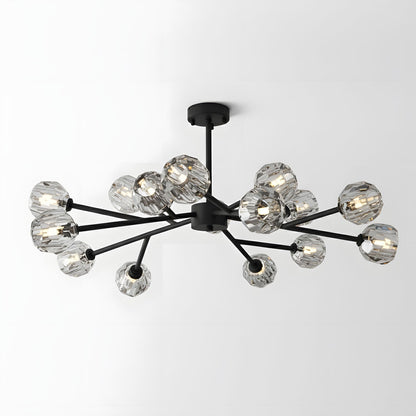 Crystal Ball Round Cluster Chandelier