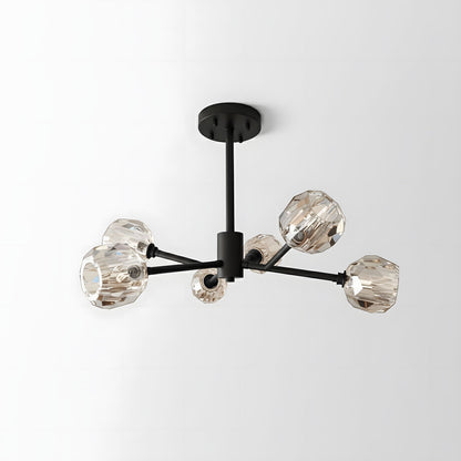 Crystal Ball Round Cluster Chandelier
