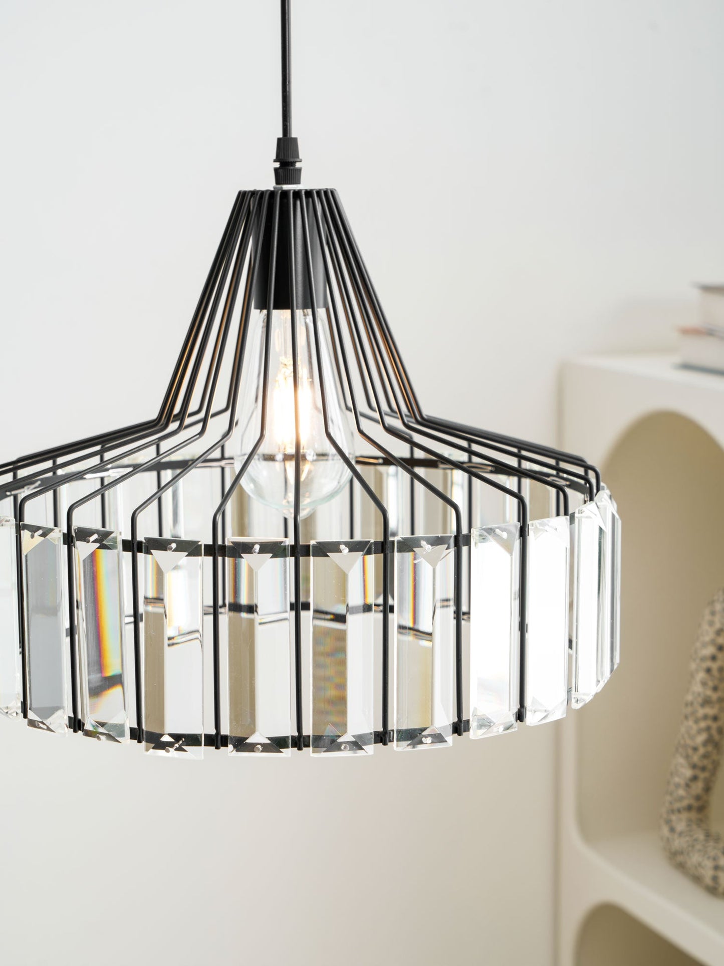Crystal Drum Pendant Lamp