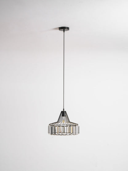 Crystal Drum Pendant Lamp