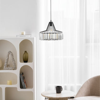 Crystal Drum Pendant Lamp