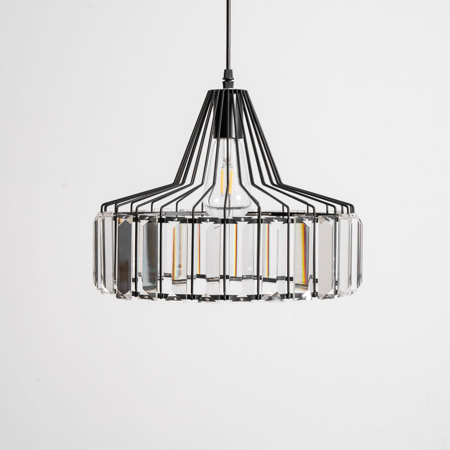 Crystal Drum Pendant Lamp