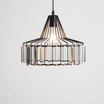 Crystal Drum Pendant Lamp