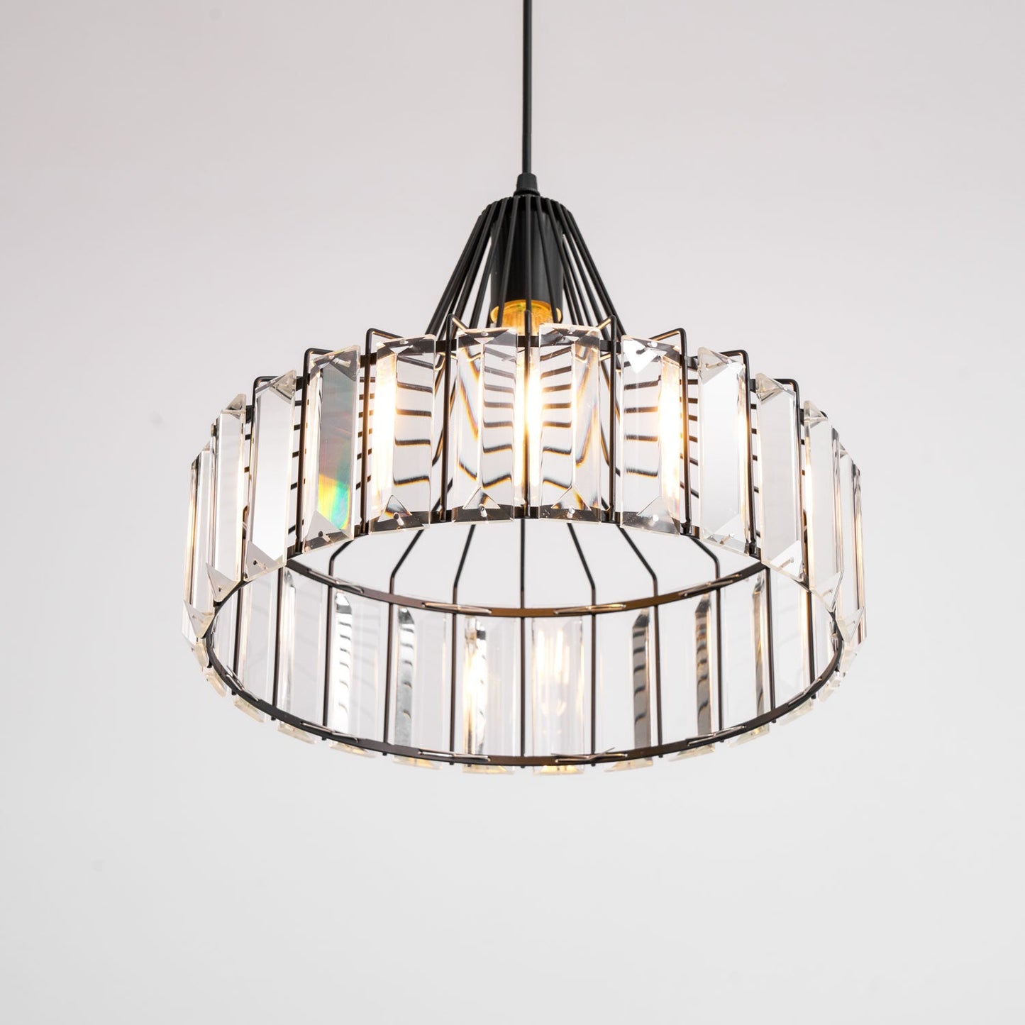 Crystal Drum Pendant Lamp