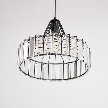 Crystal Drum Pendant Lamp