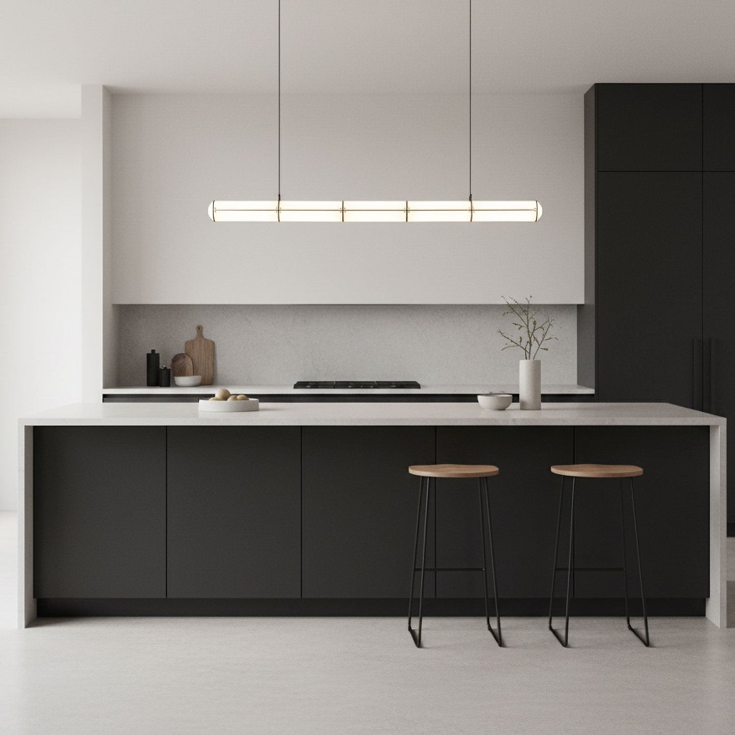 Cylindrical Endless Pendant Light