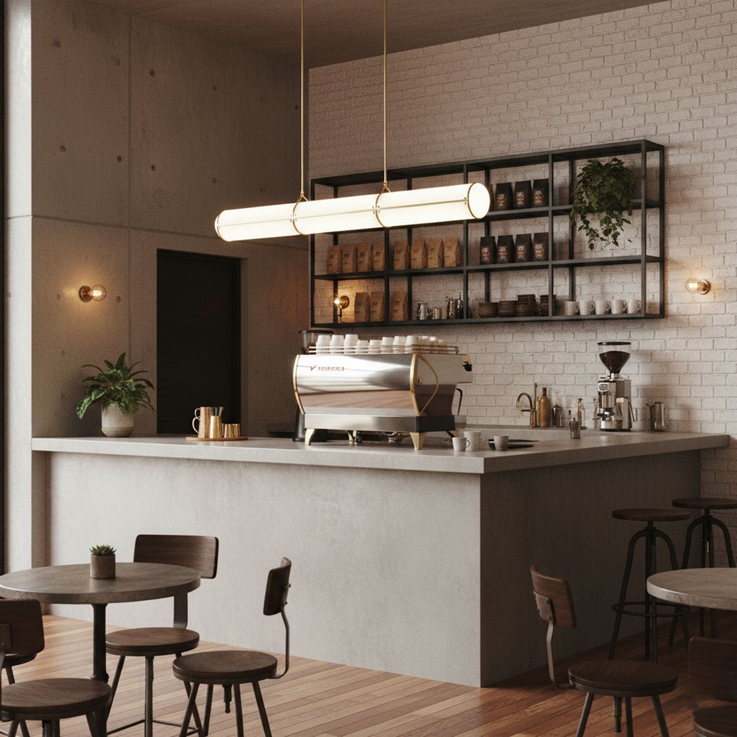 Cylindrical Endless Pendant Light