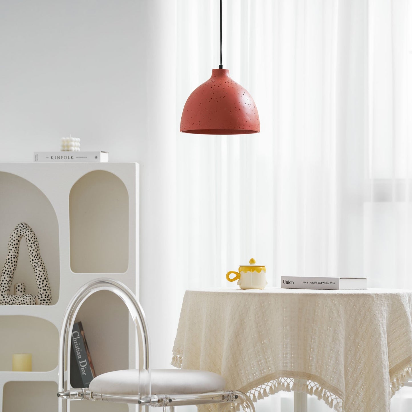 Resin Bowl Pendant Lamp