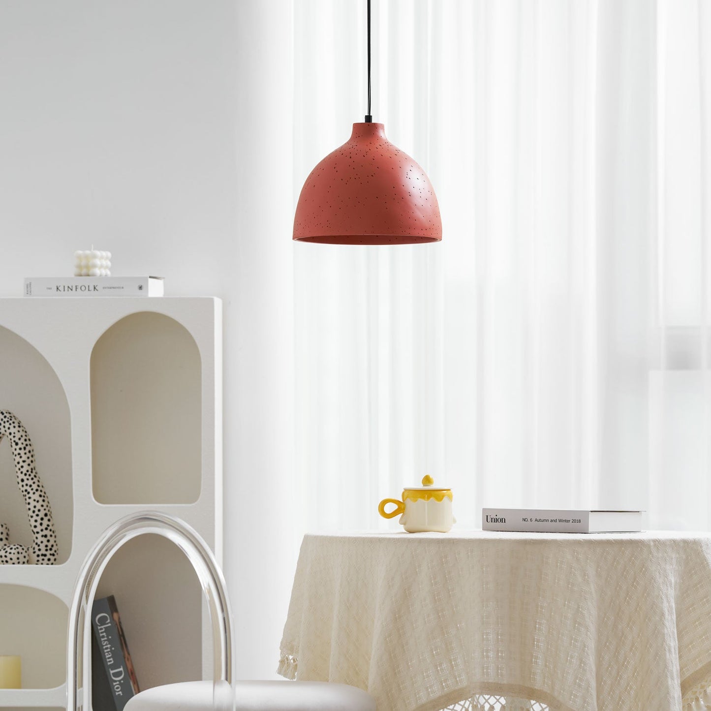 Resin Bowl Pendant Lamp