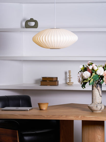 Élise Mulberry Silk Pendant Lamp
