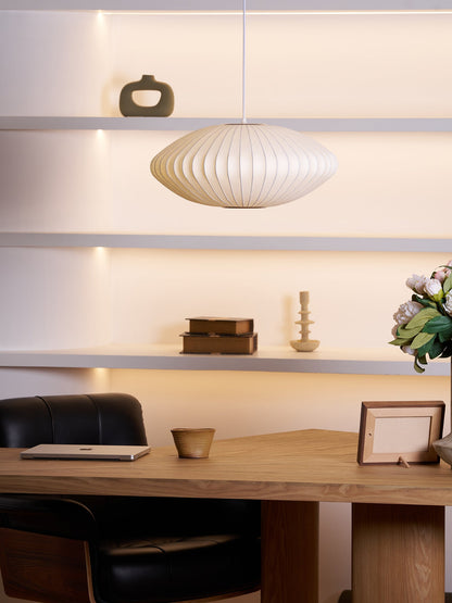Élise Mulberry Silk Pendant Lamp