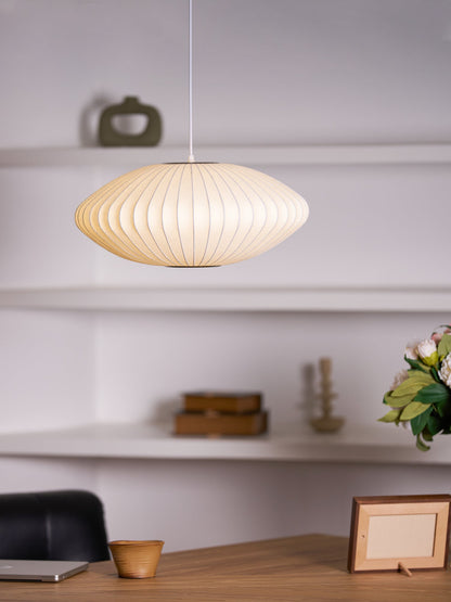 Élise Mulberry Silk Pendant Lamp
