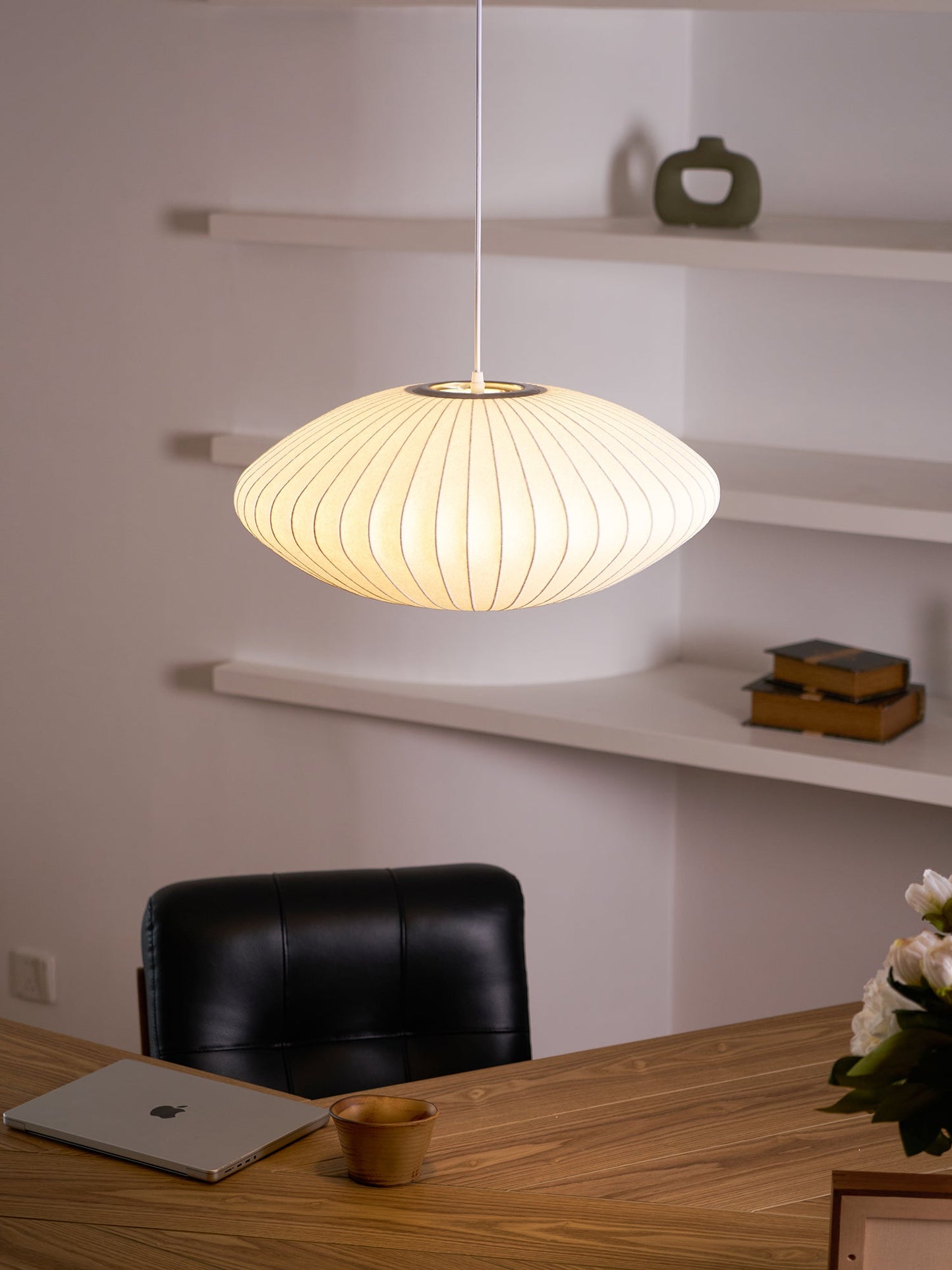 Élise Mulberry Silk Pendant Lamp