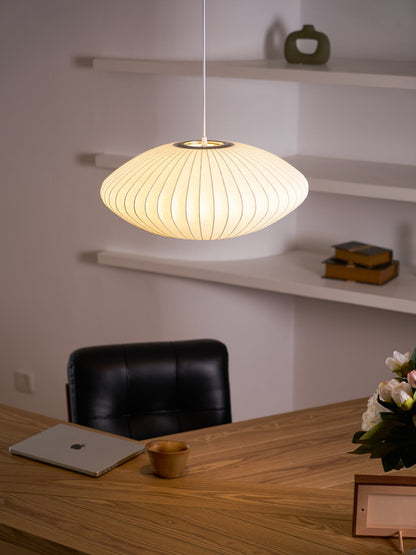Élise Mulberry Silk Pendant Lamp