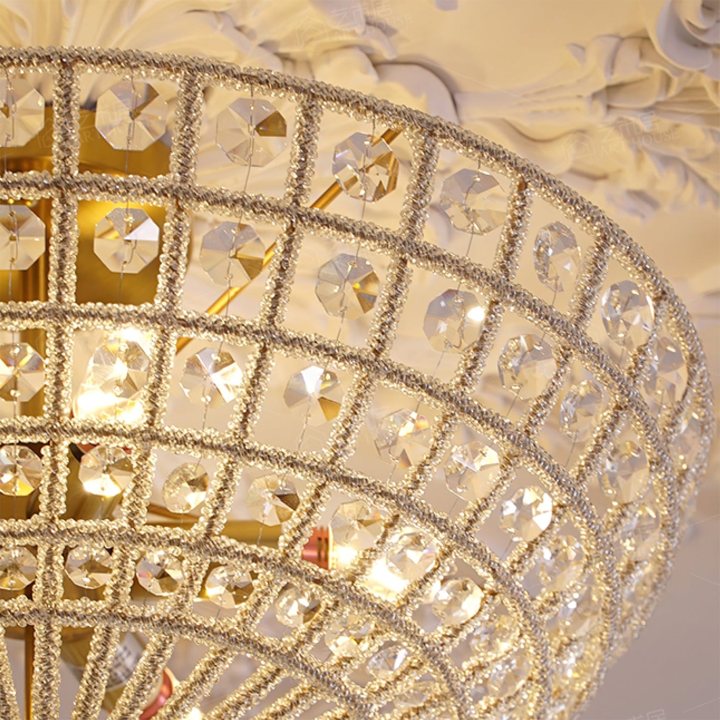 Devan Crystal Ceiling Light