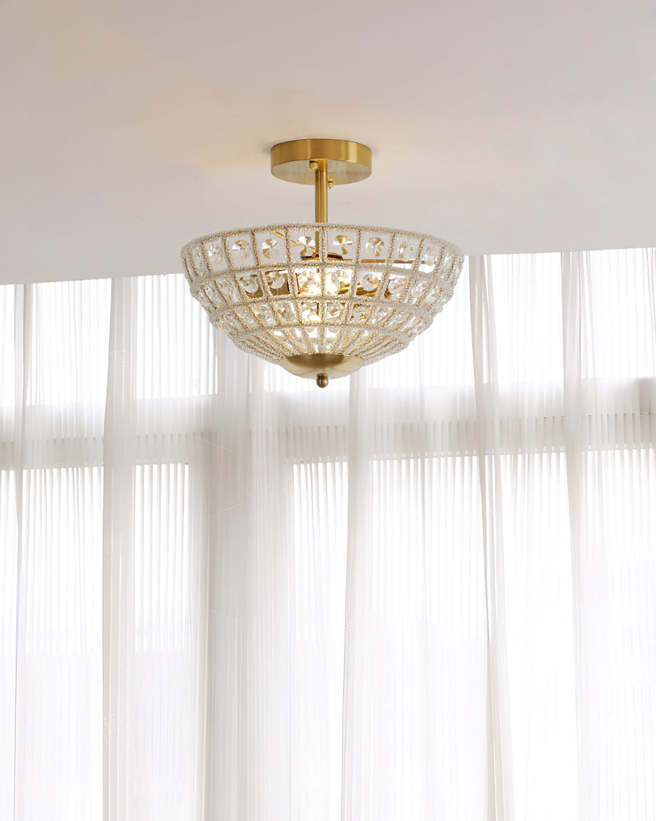 Devan Crystal Ceiling Light