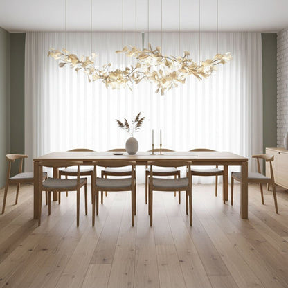Double Layer Combination Gingko Chandelier