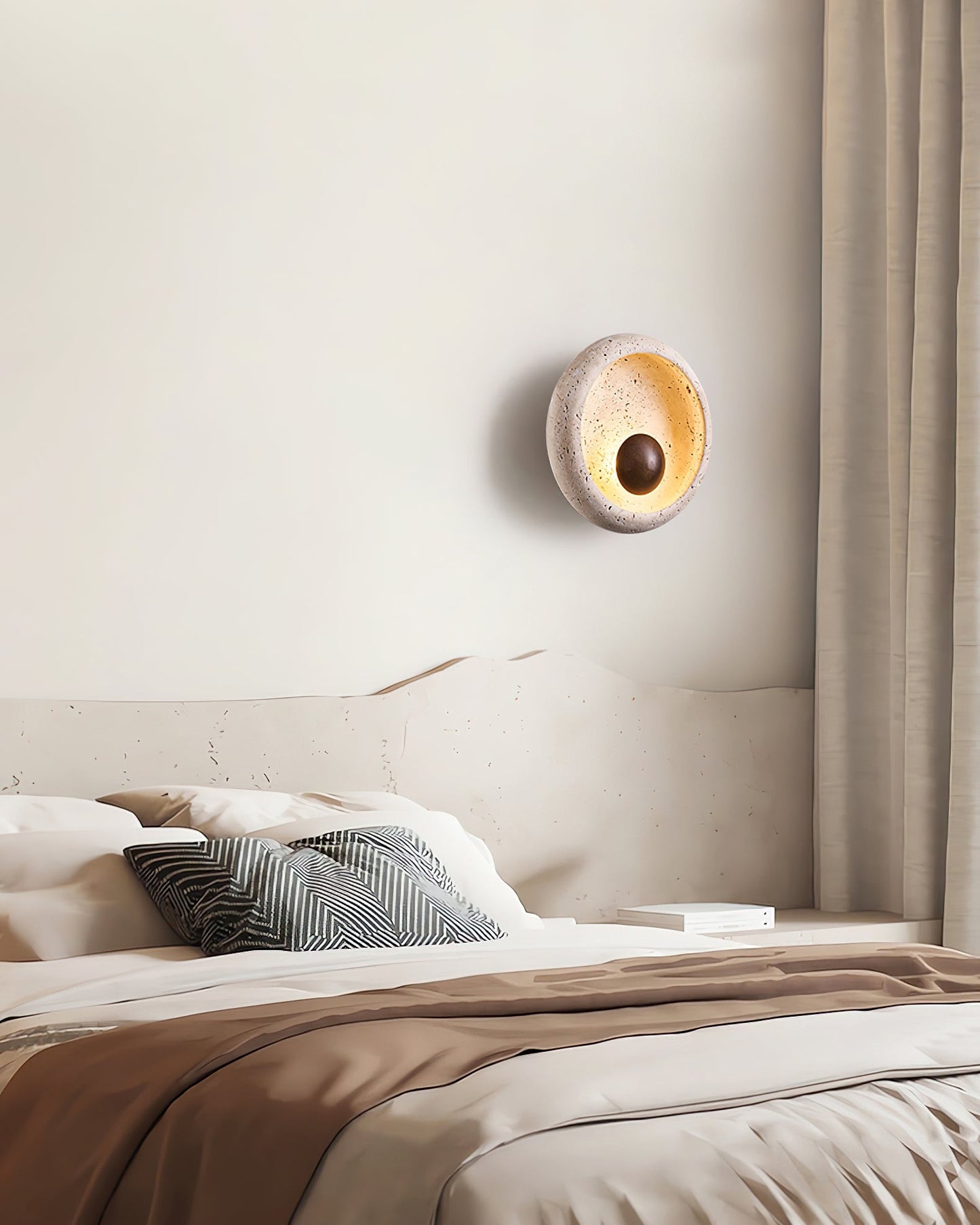 Eala Travertine Wall Lamp