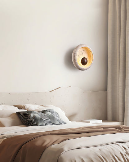 Eala Travertine Wall Lamp