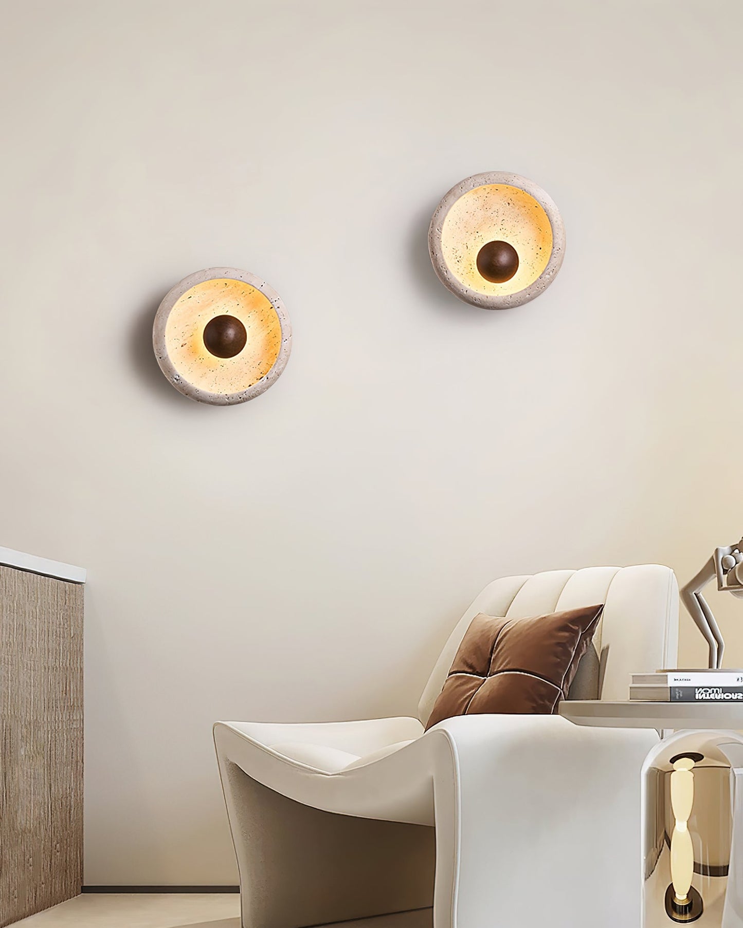 Eala Travertine Wall Lamp