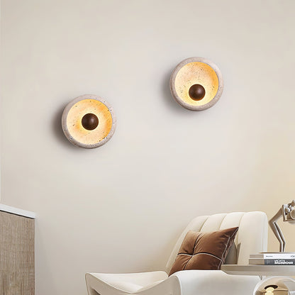 Eala Travertine Wall Lamp