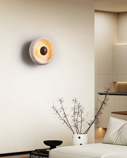 Eala Travertine Wall Lamp
