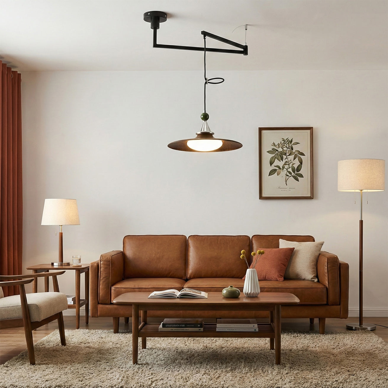 Eden Swing Arm Pendant Light