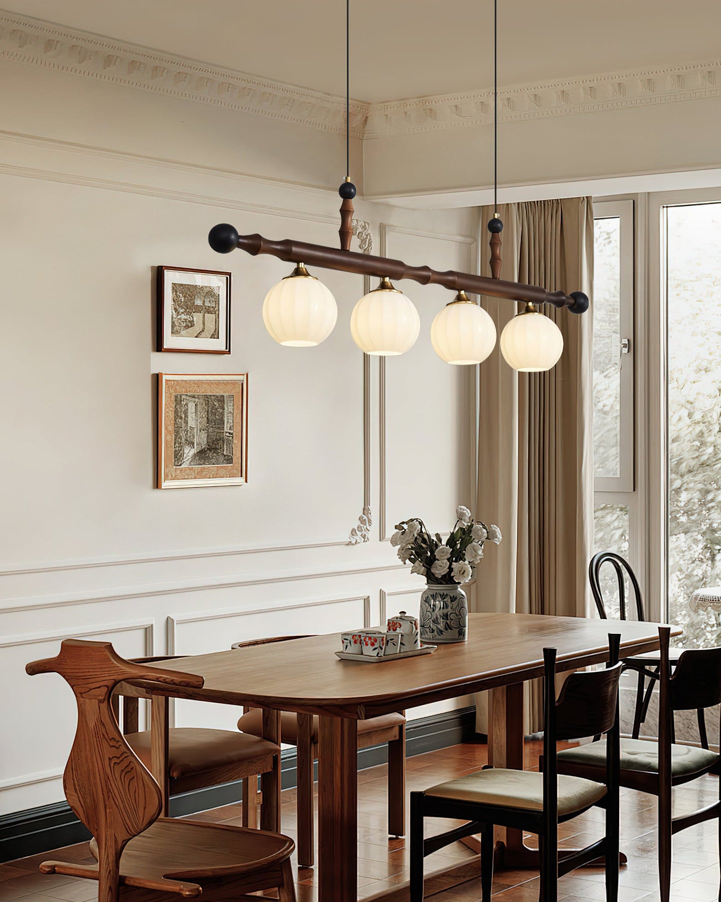 Elisha Wood Chandelier