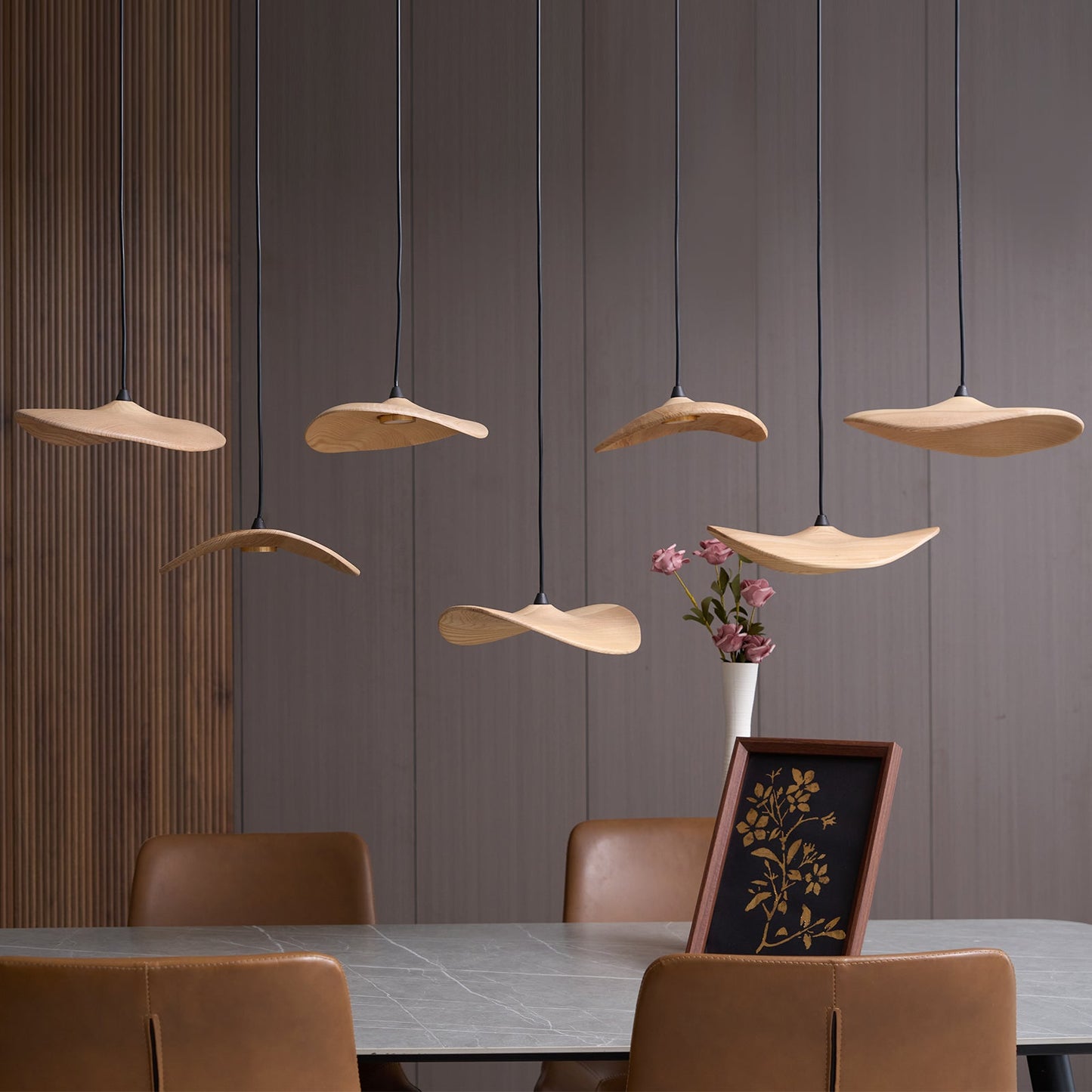 Empty Leaf Chandelier