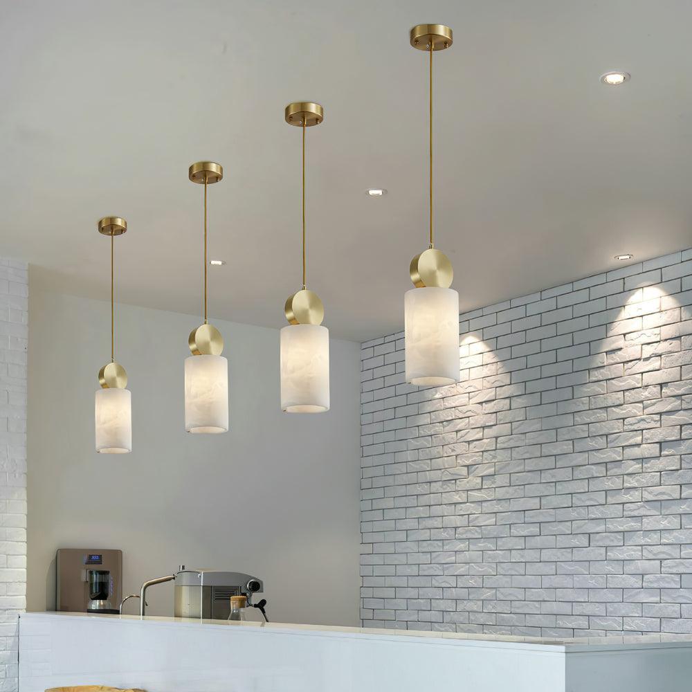 Etruscan Alabaster Pendant Light