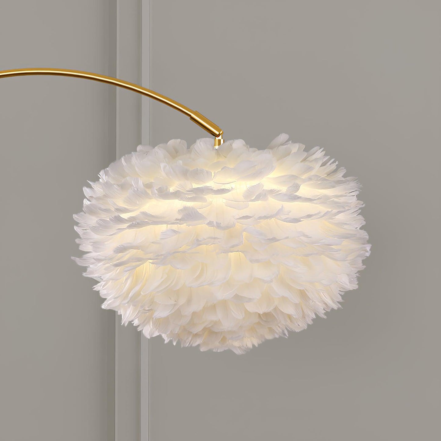 Feather Drawer Floor Lamp