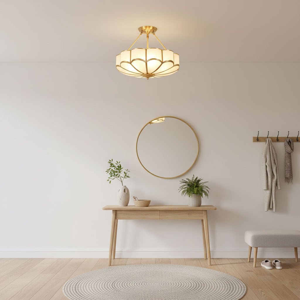 Noemi Flower Shaped Glass Ceiling Light