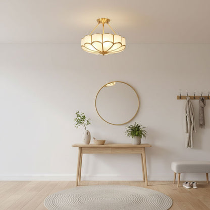 Noemi Flower Shaped Glass Ceiling Light