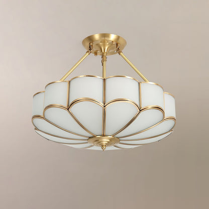 Noemi Flower Shaped Glass Ceiling Light